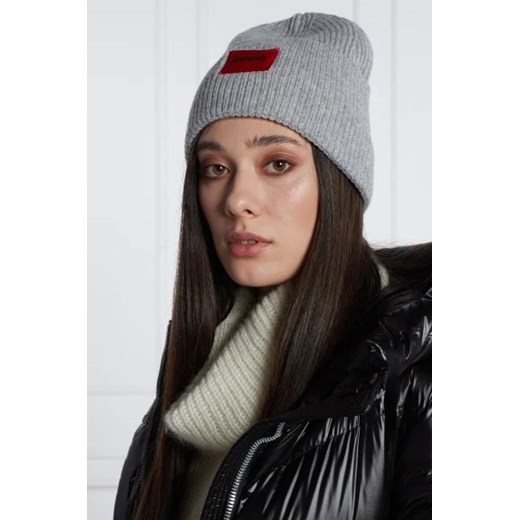 HUGO Wełniana czapka Saffa Uniwersalny Gomez Fashion Store