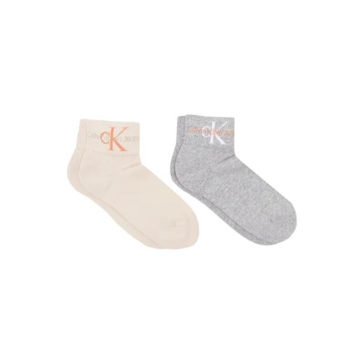 CALVIN KLEIN JEANS Skarpety 2-pack CKJ QUARTER Uniwersalny Gomez Fashion Store