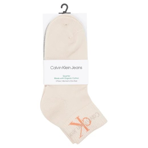 CALVIN KLEIN JEANS Skarpety 2-pack CKJ QUARTER Uniwersalny Gomez Fashion Store