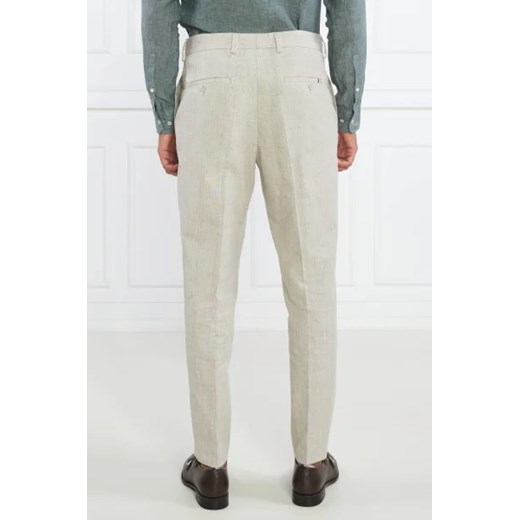 BOSS BLACK Spodnie chino H-Perin-232 | Regular Fit | z dodatkiem lnu 46 Gomez Fashion Store wyprzedaż