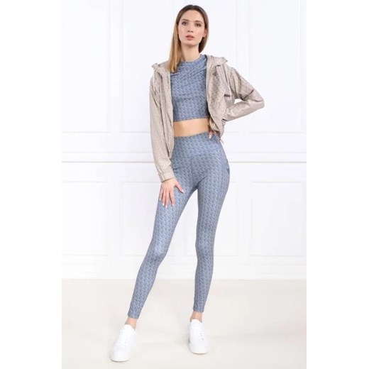 Spodnie damskie Guess w abstrakcyjnym wzorze z elastanu