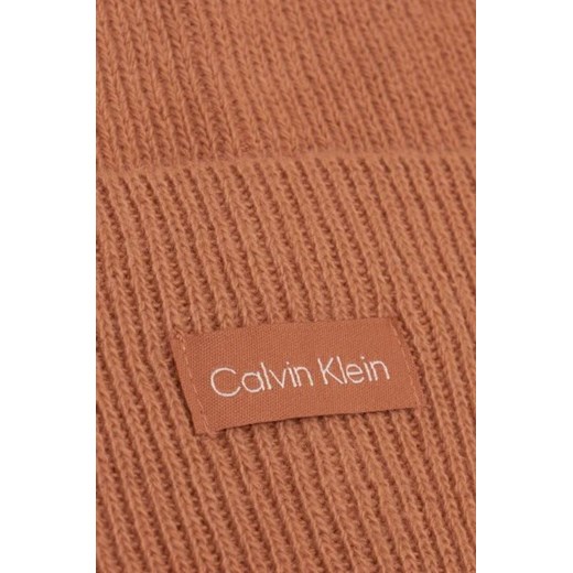 Calvin Klein Czapka | z dodatkiem wełny Calvin Klein Uniwersalny Gomez Fashion Store