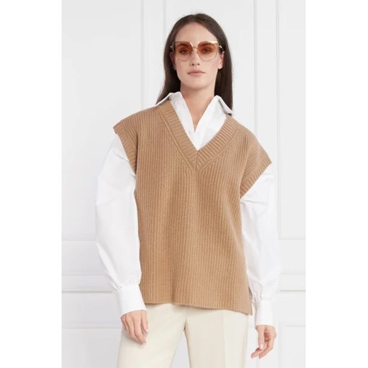 Weekend MaxMara Wełniana kamizelka ALA | Oversize fit Weekend Maxmara M Gomez Fashion Store