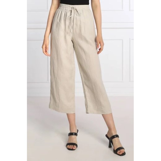 DKNY Lniane spodnie | flare fit L wyprzedaż Gomez Fashion Store
