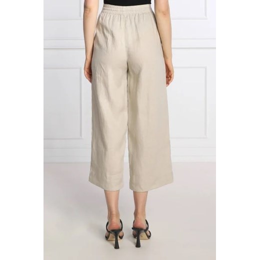 DKNY Lniane spodnie | flare fit L wyprzedaż Gomez Fashion Store