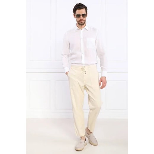 BOSS ORANGE Lniane spodnie Sisla-PP | Regular Fit 52 Gomez Fashion Store