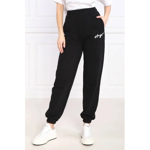 HUGO Spodnie dresowe Njola | Regular Fit XS wyprzedaż Gomez Fashion Store