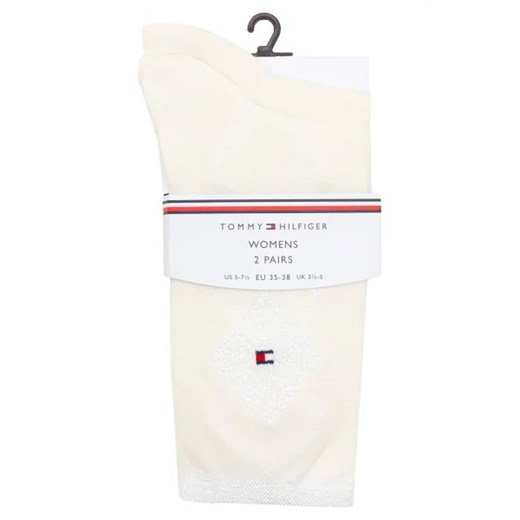 Tommy Hilfiger Skarpety 2-pack SHINY ARGYLE Tommy Hilfiger 35-38 promocyjna cena Gomez Fashion Store
