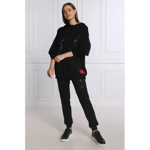 Spodnie damskie Armani Exchange bawełniane