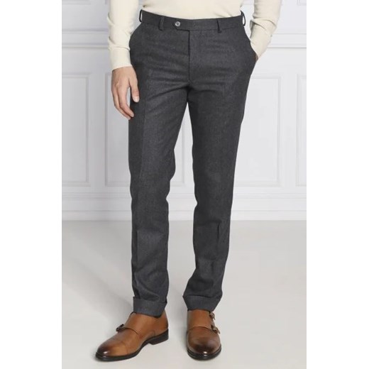 Oscar Jacobson Wełniane spodnie Denz Turn Up | Regular Fit Oscar Jacobson 50 Gomez Fashion Store