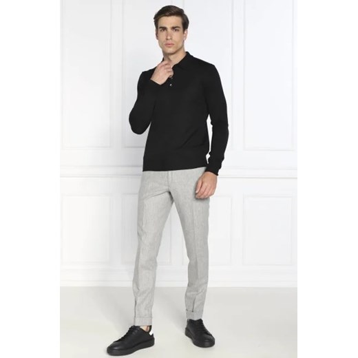 Oscar Jacobson Wełniane spodnie Denz Turn Up | Regular Fit Oscar Jacobson 56 wyprzedaż Gomez Fashion Store