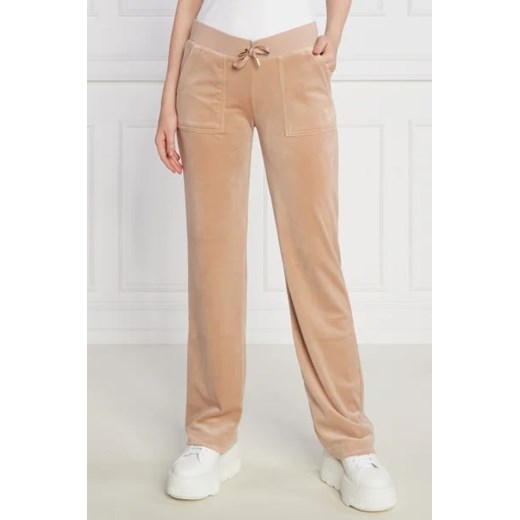 Juicy Couture Spodnie dresowe Del Ray Classic Velour Pant Pocket Design GOLD HW Juicy Couture XL Gomez Fashion Store