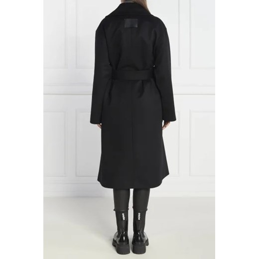HUGO Wełniany płaszcz Mabellina | z dodatkiem kaszmiru 38 okazyjna cena Gomez Fashion Store