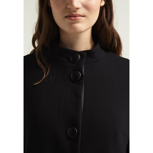 Sisley Krótki płaszcz black zalando czarny guziki