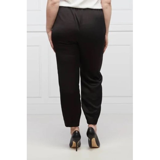 Persona by Marina Rinaldi Satynowe spodnie RENDE Plus size| Regular Fit Persona By Marina Rinaldi 40 okazja Gomez Fashion Store