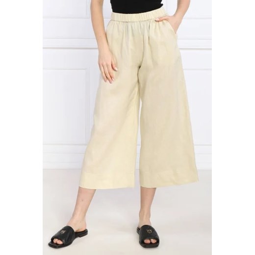 Spodnie damskie Max Mara z lnu