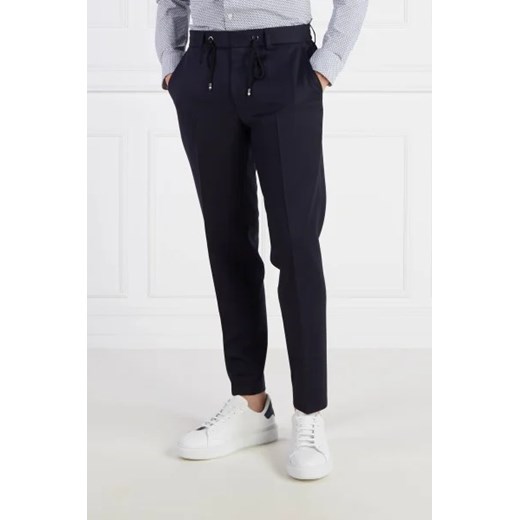 BOSS Wełniane spodnie H-Genius-DS-B1 | Slim Fit 48 Gomez Fashion Store