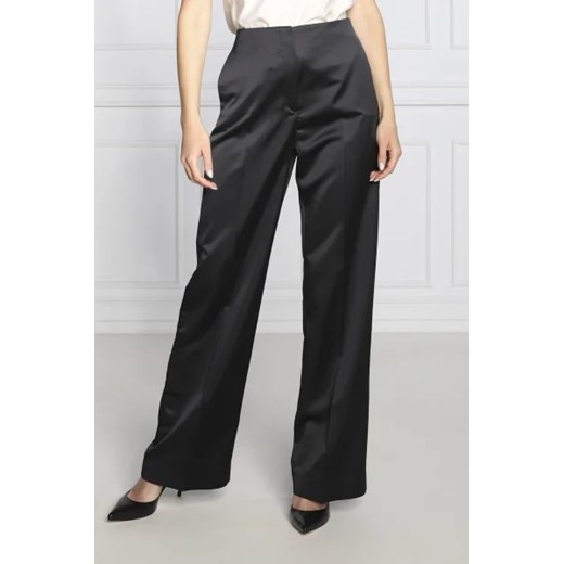 Calvin Klein Satynowe spodnie | Regular Fit Calvin Klein 36 promocja Gomez Fashion Store