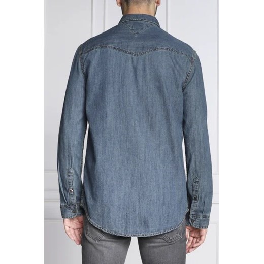 Koszula męska Tommy Jeans bawełniana z długim rękawem