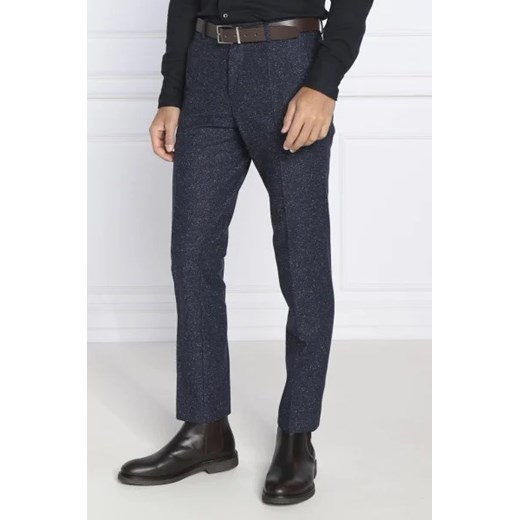 BOSS Wełniane spodnie H-Genius-224 | Slim Fit | z dodatkiem jedwabiu 56 wyprzedaż Gomez Fashion Store
