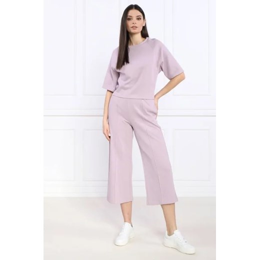 Spodnie damskie Max Mara bawełniane