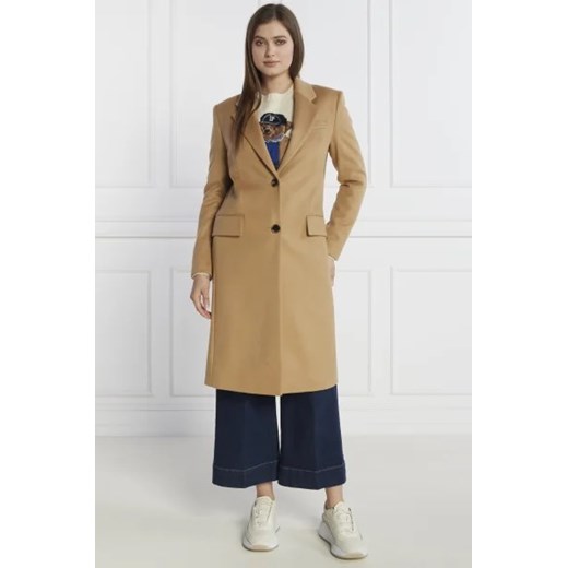 BOSS Wełniany płaszcz Catara | z dodatkiem kaszmiru 46 Gomez Fashion Store