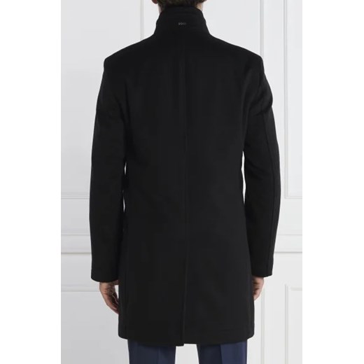 BOSS Wełniany płaszcz H Hyde Standup | z dodatkiem kaszmiru 52 Gomez Fashion Store