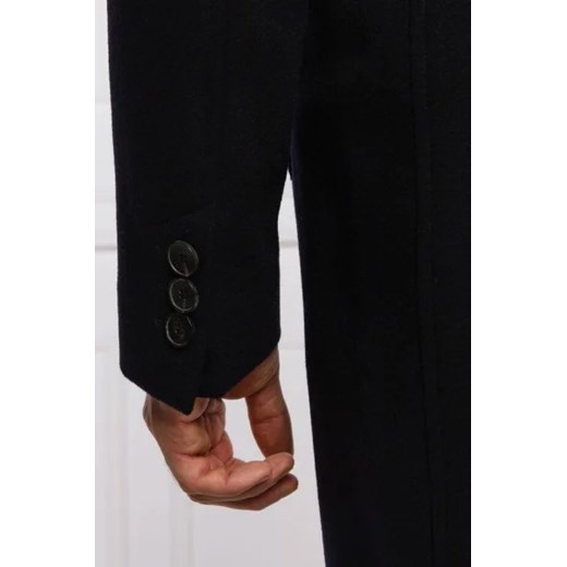 BOSS BLACK Wełniany płaszcz H-Hyde Standup 214 | z dodatkiem kaszmiru 56 Gomez Fashion Store okazyjna cena