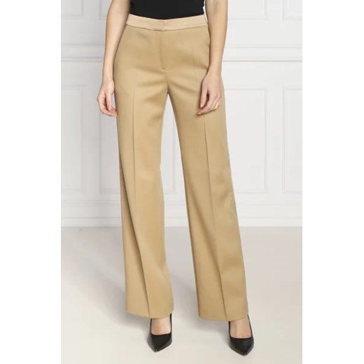 BOSS Wełniane spodnie Tackea | Regular Fit 38 wyprzedaż Gomez Fashion Store