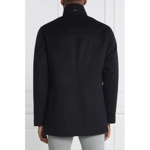 BOSS Wełniany płaszcz H-Coxtan | z dodatkiem kaszmiru 52 Gomez Fashion Store
