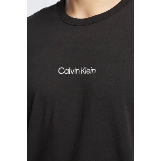 Czarny t-shirt męski Calvin Klein Underwear z długim rękawem 