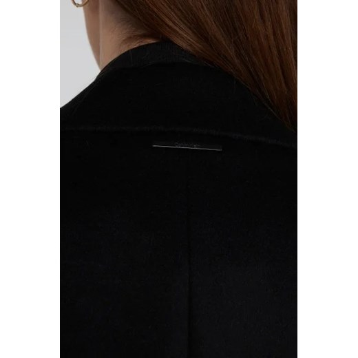 Calvin Klein Wełniany płaszcz ESSANTIAL CROMBIE | z dodatkiem kaszmiru Calvin Klein 36 Gomez Fashion Store