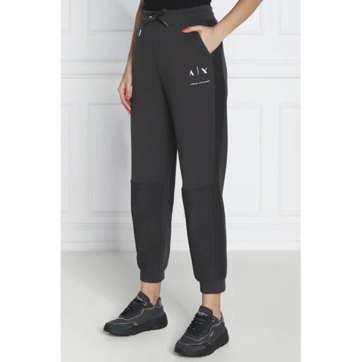 Spodnie damskie Armani Exchange czarne sportowe 