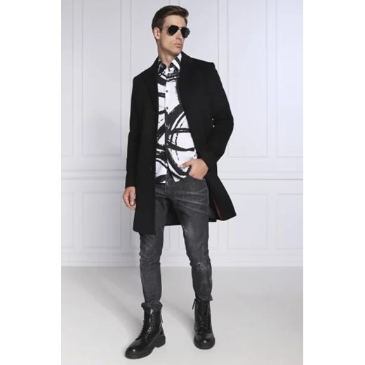HUGO Wełniany płaszcz Malte2241 | z dodatkiem kaszmiru 54 promocyjna cena Gomez Fashion Store