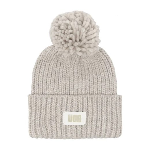 UGG Szal + czapka W CHUNKY RIB BEANIE KNIT POM SET | z dodatkiem wełny Uniwersalny Gomez Fashion Store