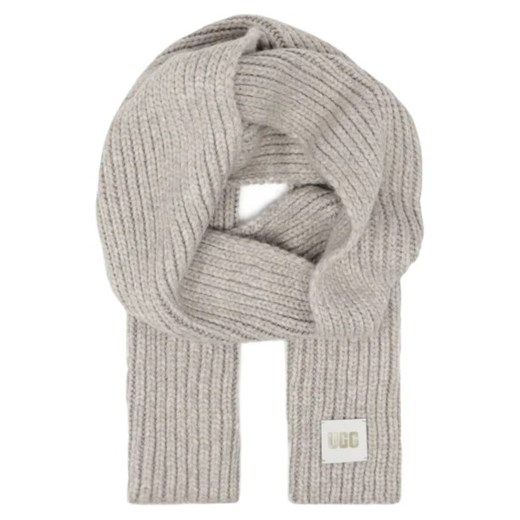 UGG Szal + czapka W CHUNKY RIB BEANIE KNIT POM SET | z dodatkiem wełny Uniwersalny Gomez Fashion Store