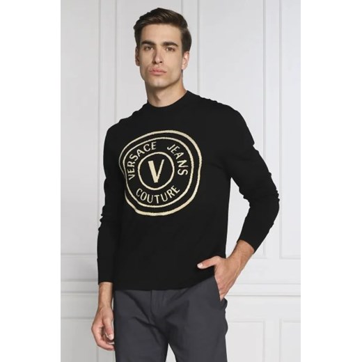 Versace Jeans Couture Wełniany sweter | Slim Fit XL okazyjna cena Gomez Fashion Store