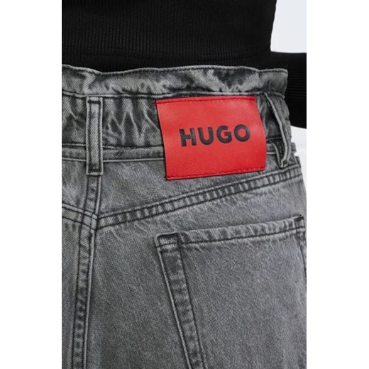 Szare jeansy damskie Hugo Boss 