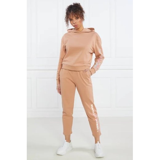 Beżowe spodnie damskie Armani Exchange