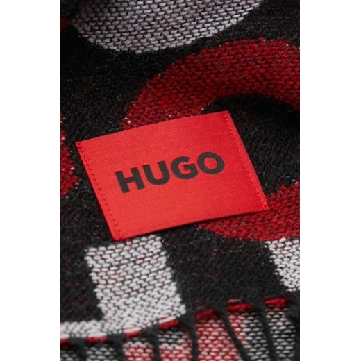HUGO Szal Men-Z 520 | z dodatkiem wełny Uniwersalny okazyjna cena Gomez Fashion Store