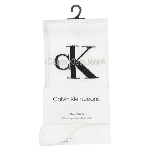 Skarpetki damskie białe Calvin Klein z elastanu