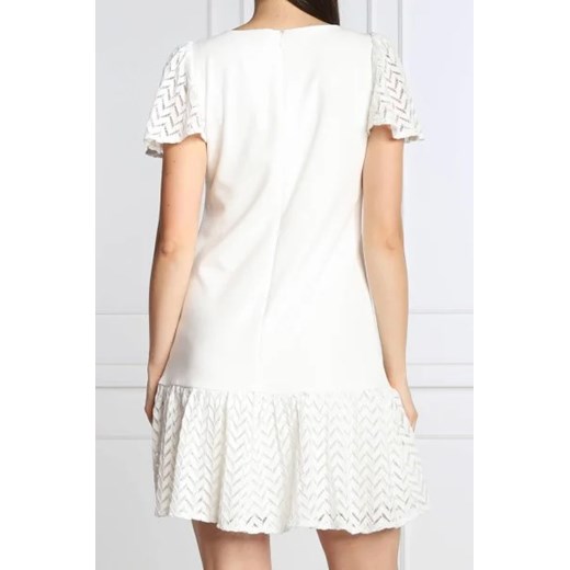 Sukienka biała DKNY casual z krótkim rękawem mini 