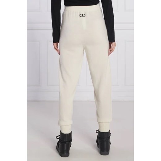 TWINSET Wełniane spodnie dresowe | Regular Fit | z dodatkiem kaszmiru Twinset XS wyprzedaż Gomez Fashion Store