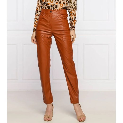 Silvian Heach Skórzane spodnie STEEVAL | Slim Fit ze sklepu Gomez Fashion Store w kategorii Spodnie damskie - zdjęcie 164318173