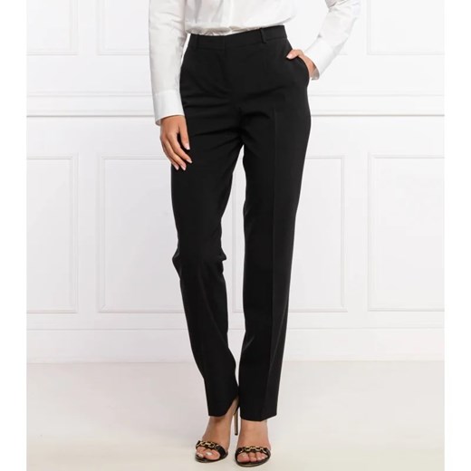 BOSS Wełniane spodnie Tamea | Regular Fit 36 Gomez Fashion Store