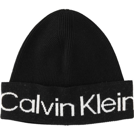 Calvin Klein Czapka | z dodatkiem wełny i kaszmiru Calvin Klein Uniwersalny Gomez Fashion Store promocyjna cena