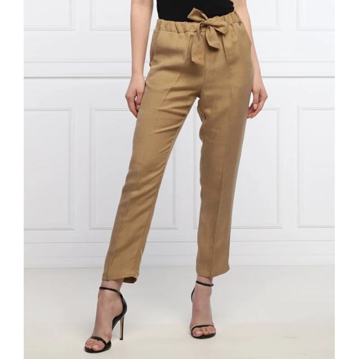 Liu Jo Lniane spodnie | Slim Fit ze sklepu Gomez Fashion Store w kategorii Spodnie damskie - zdjęcie 164321281