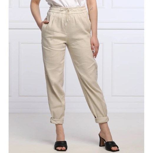 Marc Cain Lniane spodnie | Loose fit ze sklepu Gomez Fashion Store w kategorii Spodnie damskie - zdjęcie 164321294