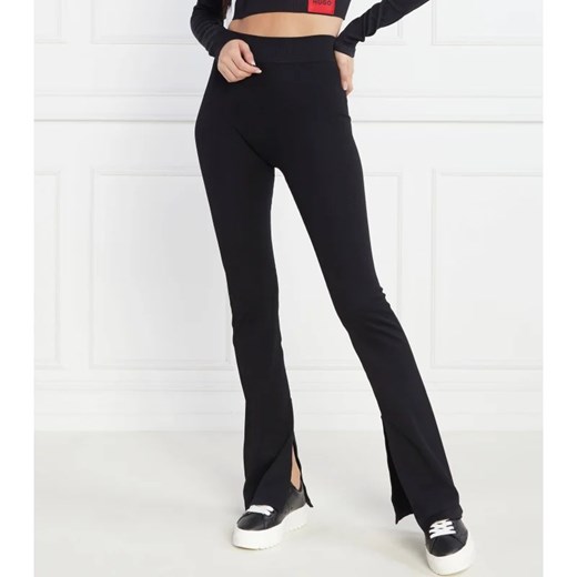 HUGO Spodnie Nelessa | Slim Fit ze sklepu Gomez Fashion Store w kategorii Spodnie damskie - zdjęcie 164321560