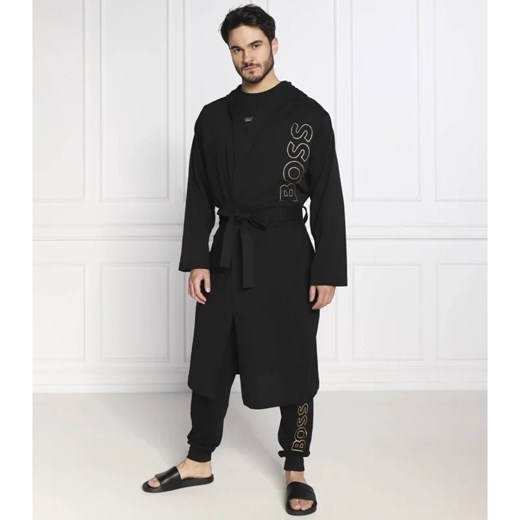 BOSS BLACK Szlafrok Identity Hooded Robe | Regular Fit ze sklepu Gomez Fashion Store w kategorii Szlafroki męskie - zdjęcie 164323890